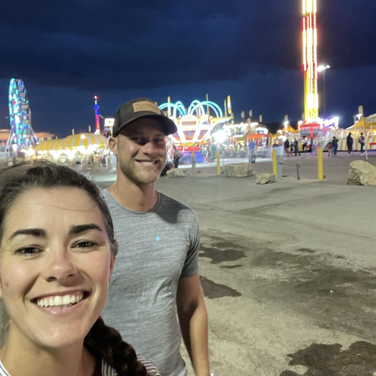 Who knew this early “not date” fair night would turn into a yearly tradition date night the following 2 years