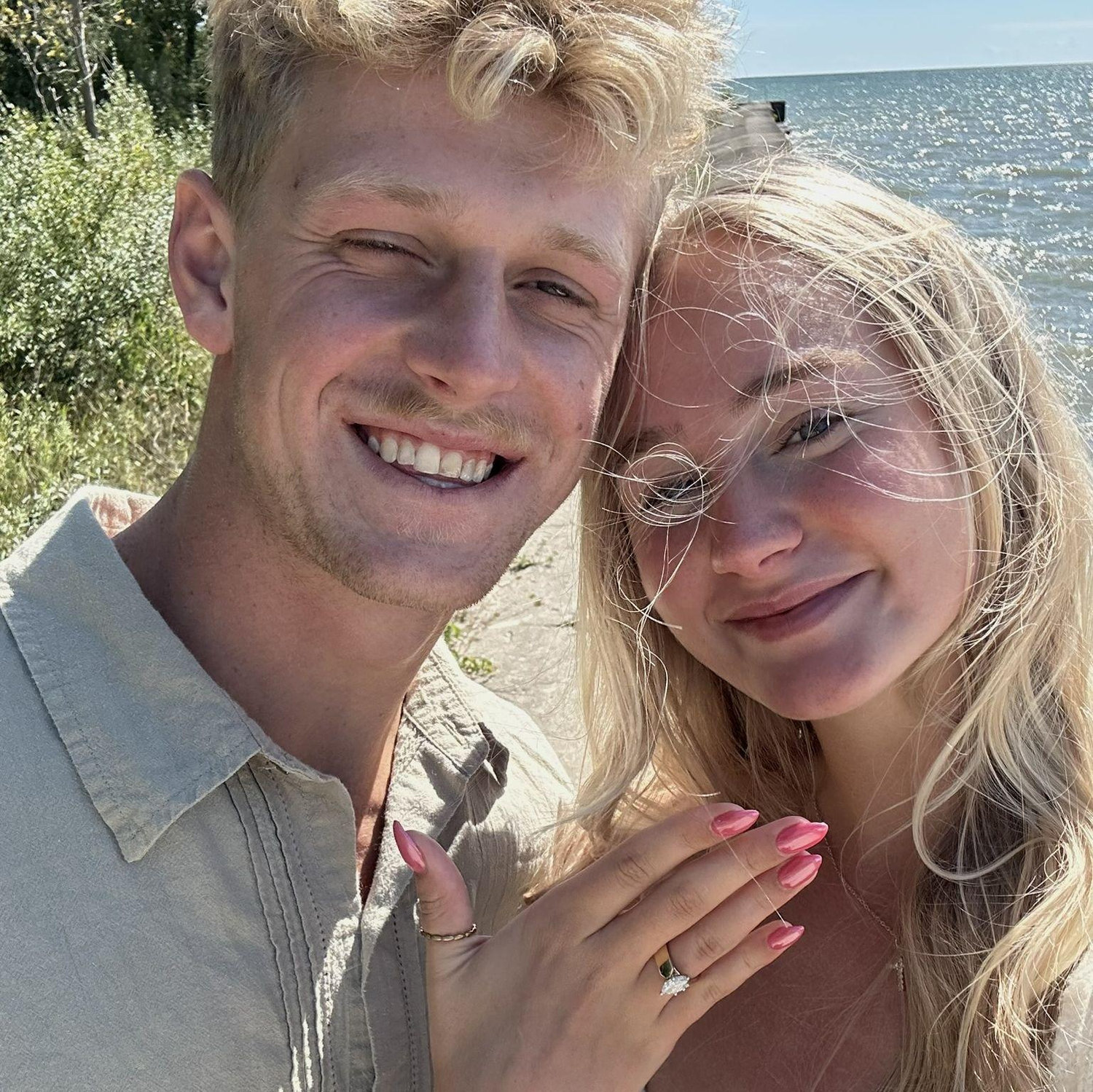 right after kade proposed !!