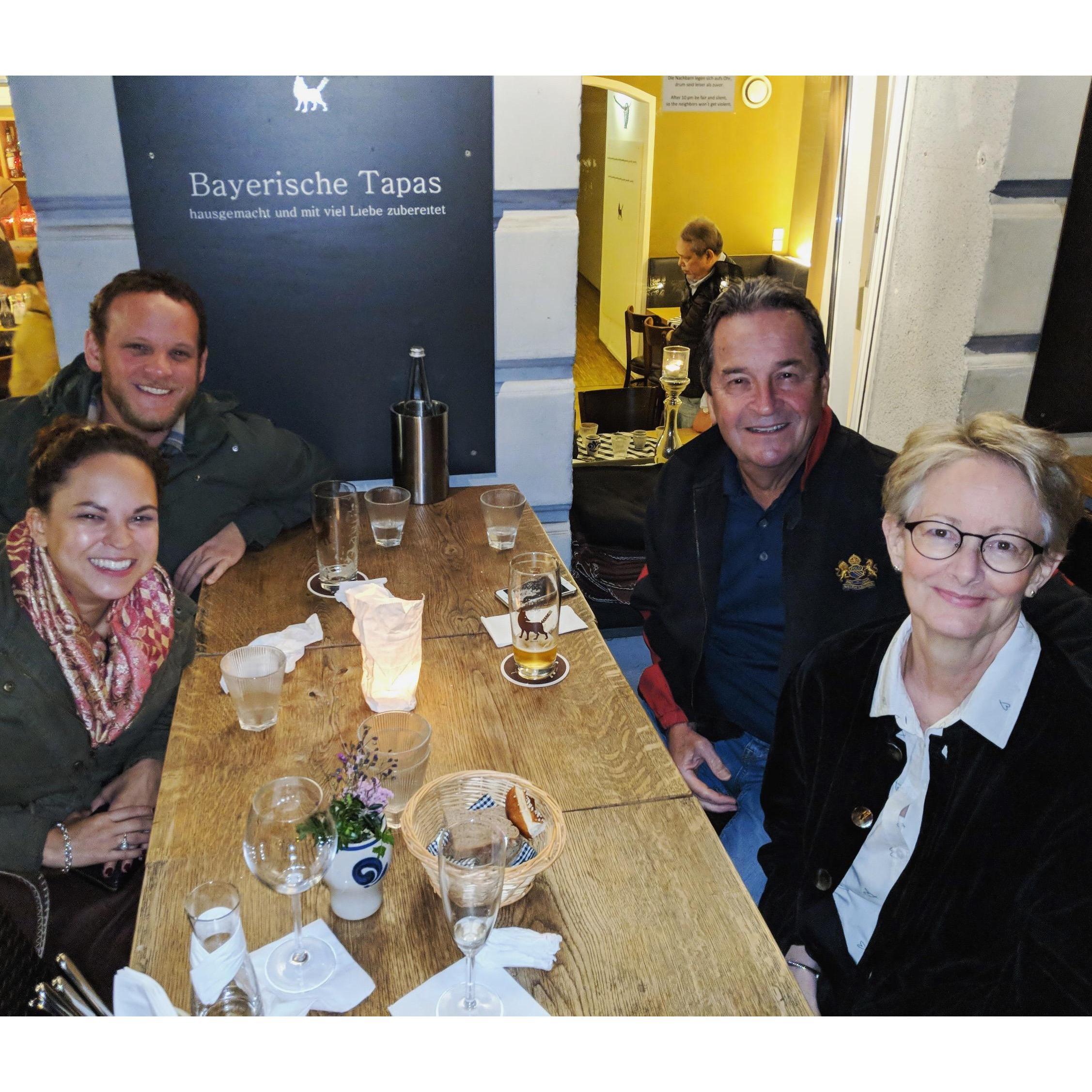 A Berlin feast with Tyler's parents!