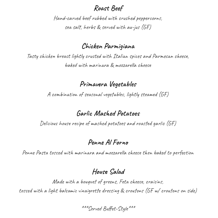 Dinner Menu