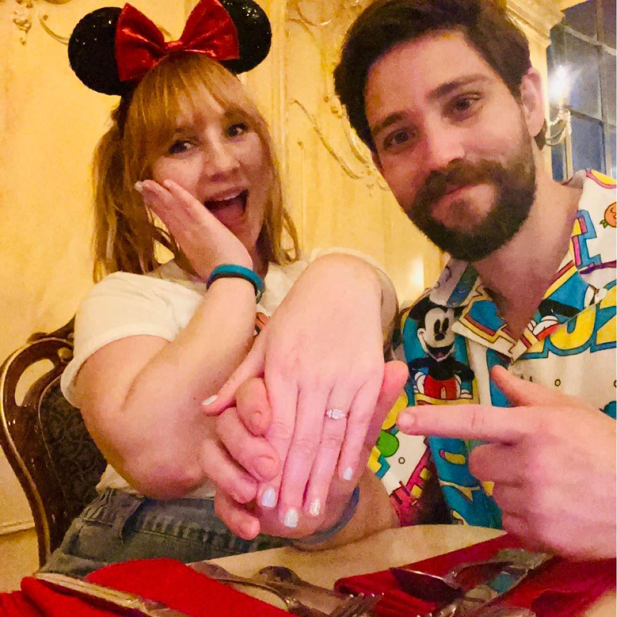 This was right after he proposed at Disney World!