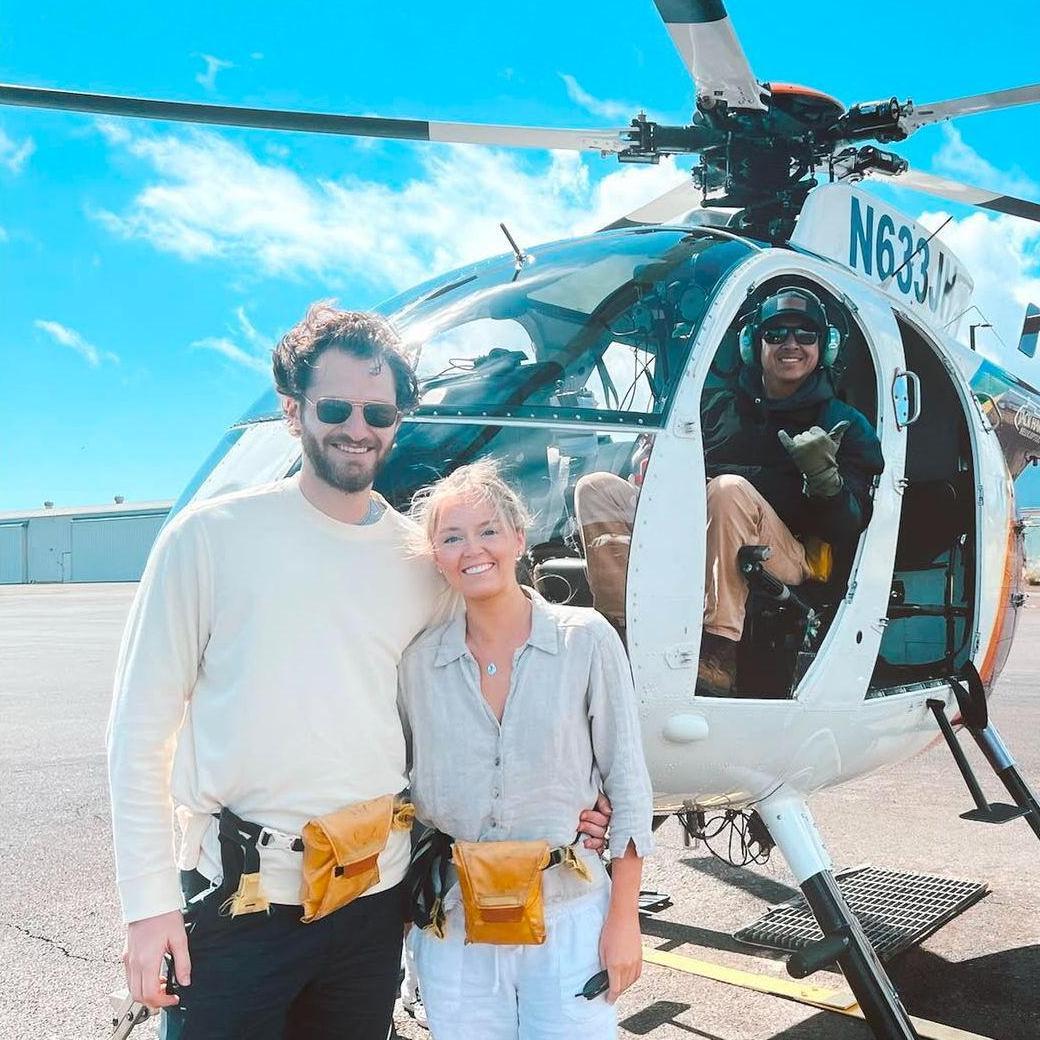 Right after our no-doors helicopter tour of the Nepali Coast in Kauai