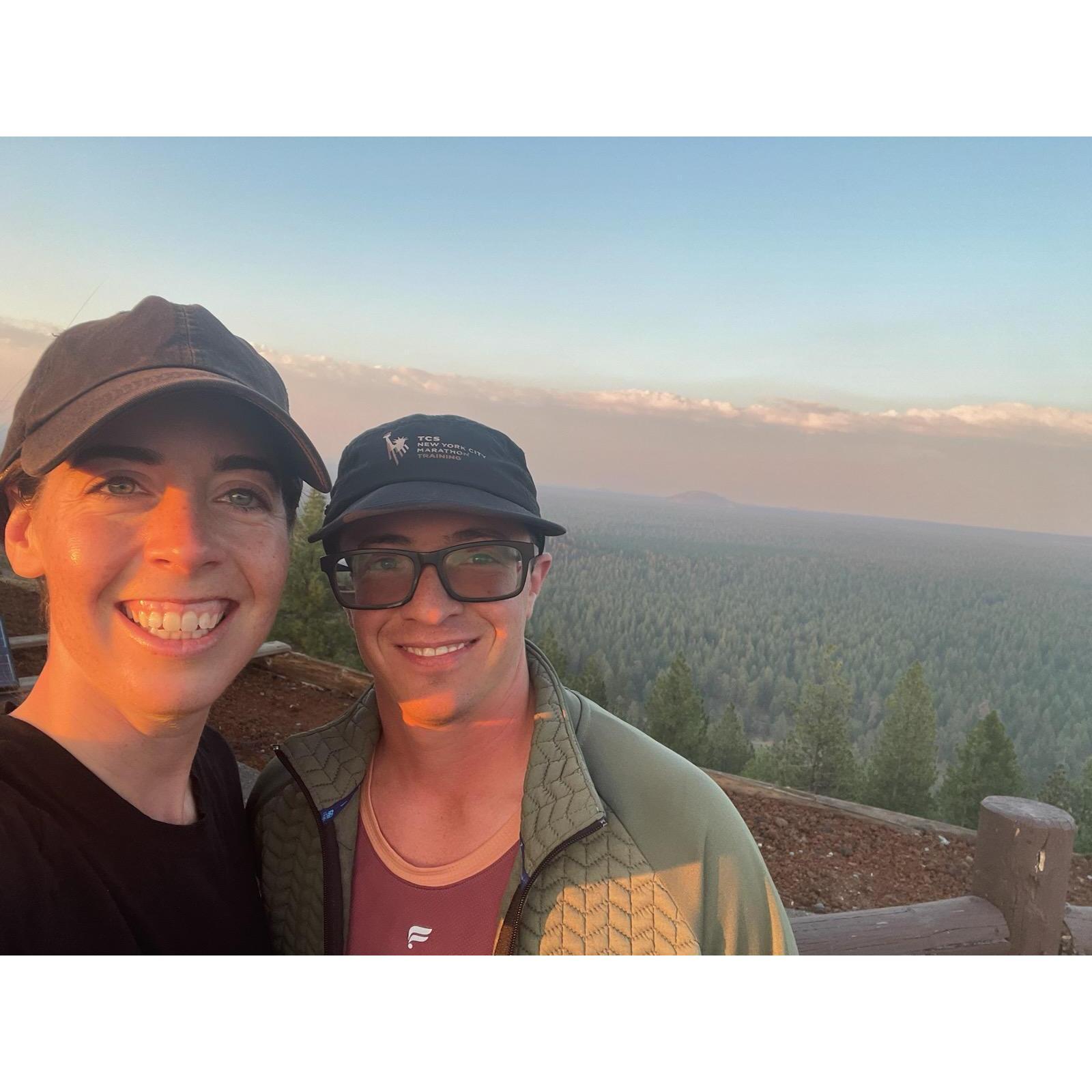 We hiked to the top of Lava Butte in Oregon