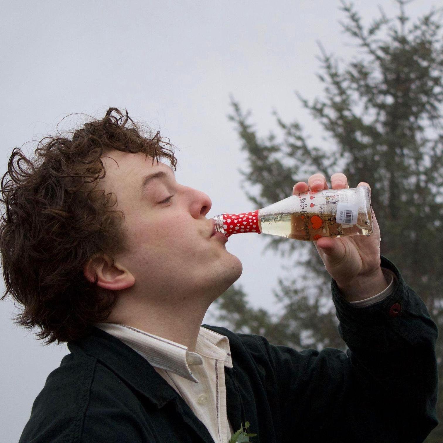 This is an ad for tiny bottles of champagne