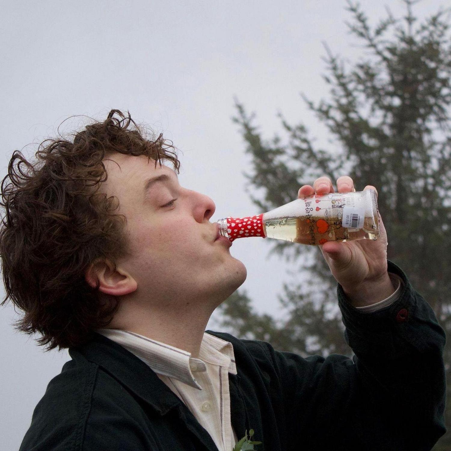 This is an ad for tiny bottles of champagne