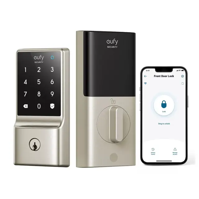 eufy Security Smart Lock C210 WiFi Replacement Deadbolt with eufy App, Keypad, Biometric Access