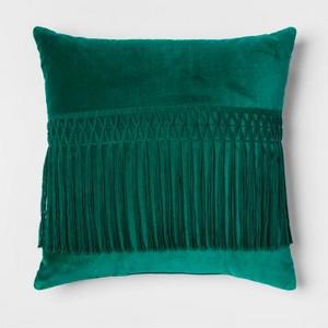 Velvet Fringe Square Pillow - Opalhouse™