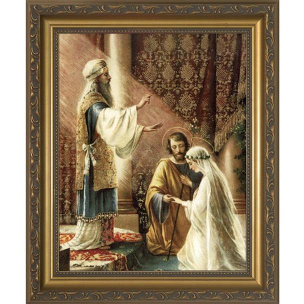 Wedding of Joseph & Mary Framed Print