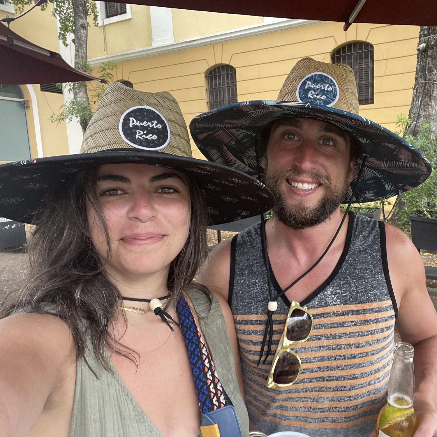 One of our first pictures together. Ignore the hats.