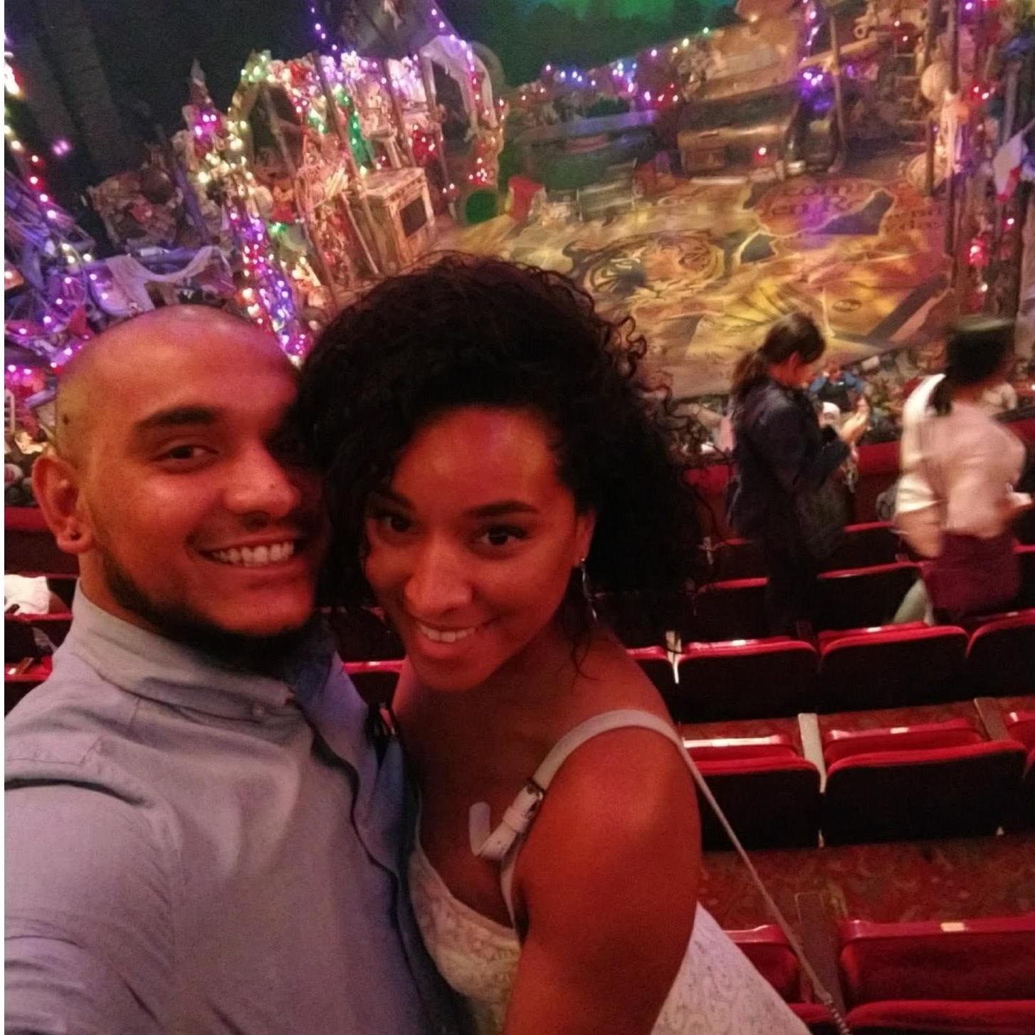 We love seeing Broadway shows, here we are at CATS on Broadway