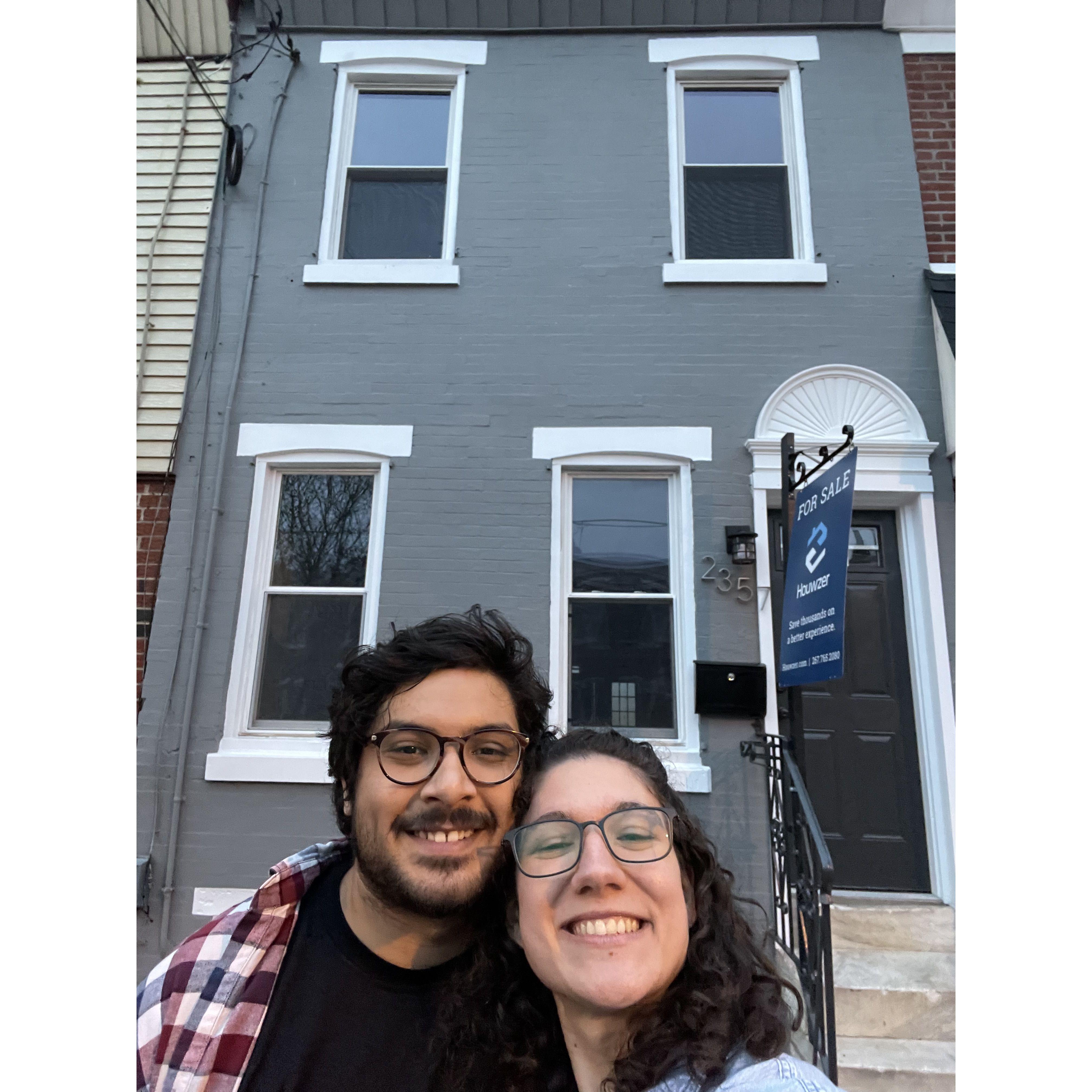 The day that the offer was accepted for our home in Fishtown, Philadelphia! We couldn't be happier living in this amazing city with so many friends and family nearby. Cannot wait for the next chapter!