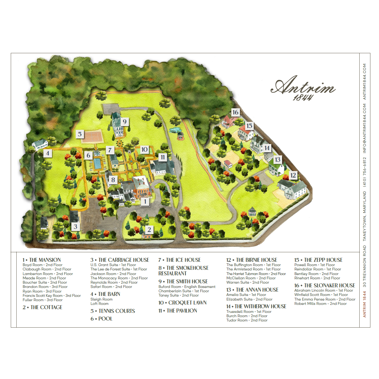 Antrim 1844 property map