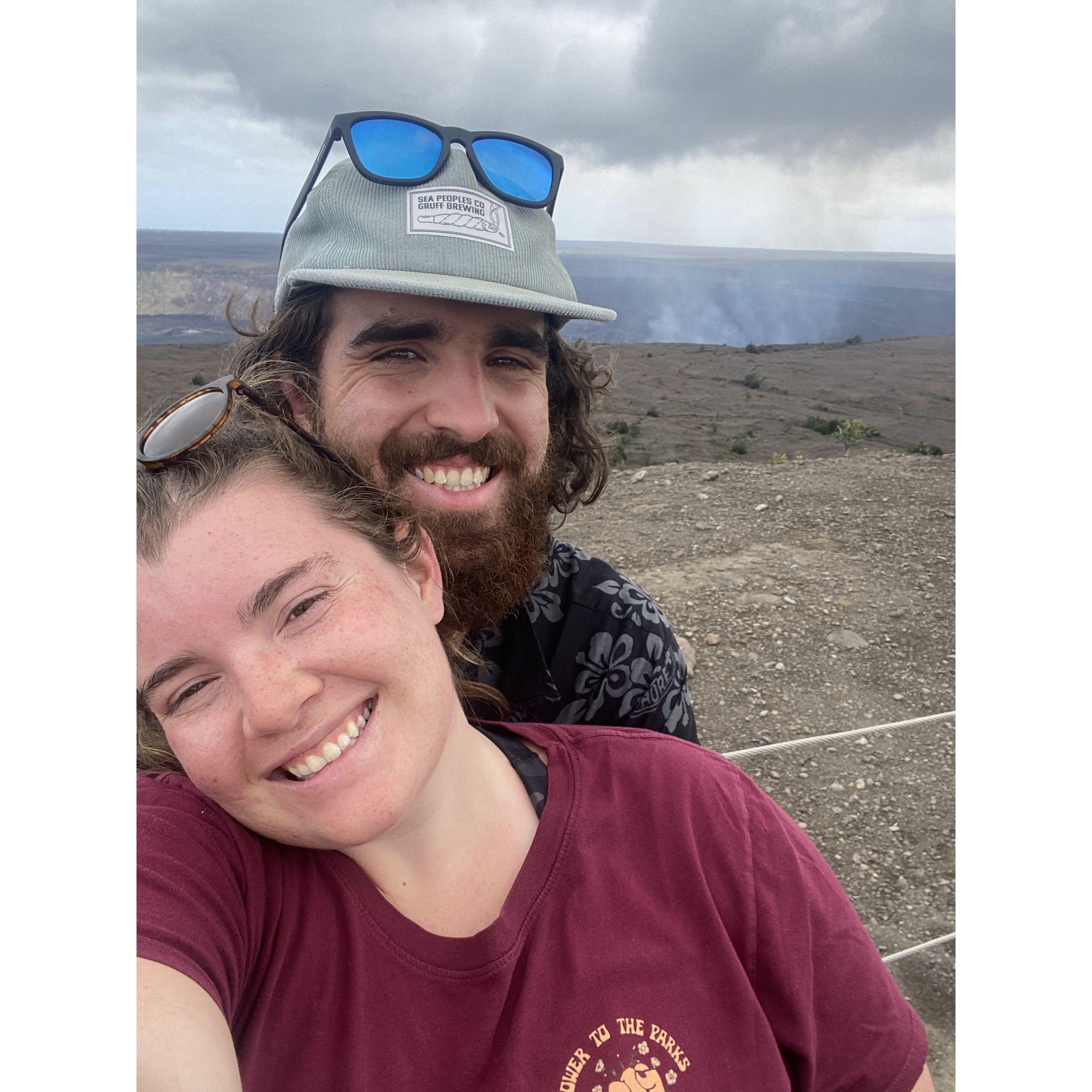 Volcano National Park in Hawaii, Ericssons first trip to the big island!