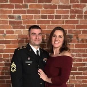 The Army ball in January of 2020, we had a great time with our friends John and Alison!