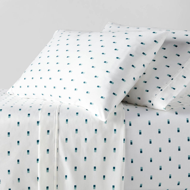 Queen 400 Thread Count Performance Sheet Set Blue IKAT - Threshold™