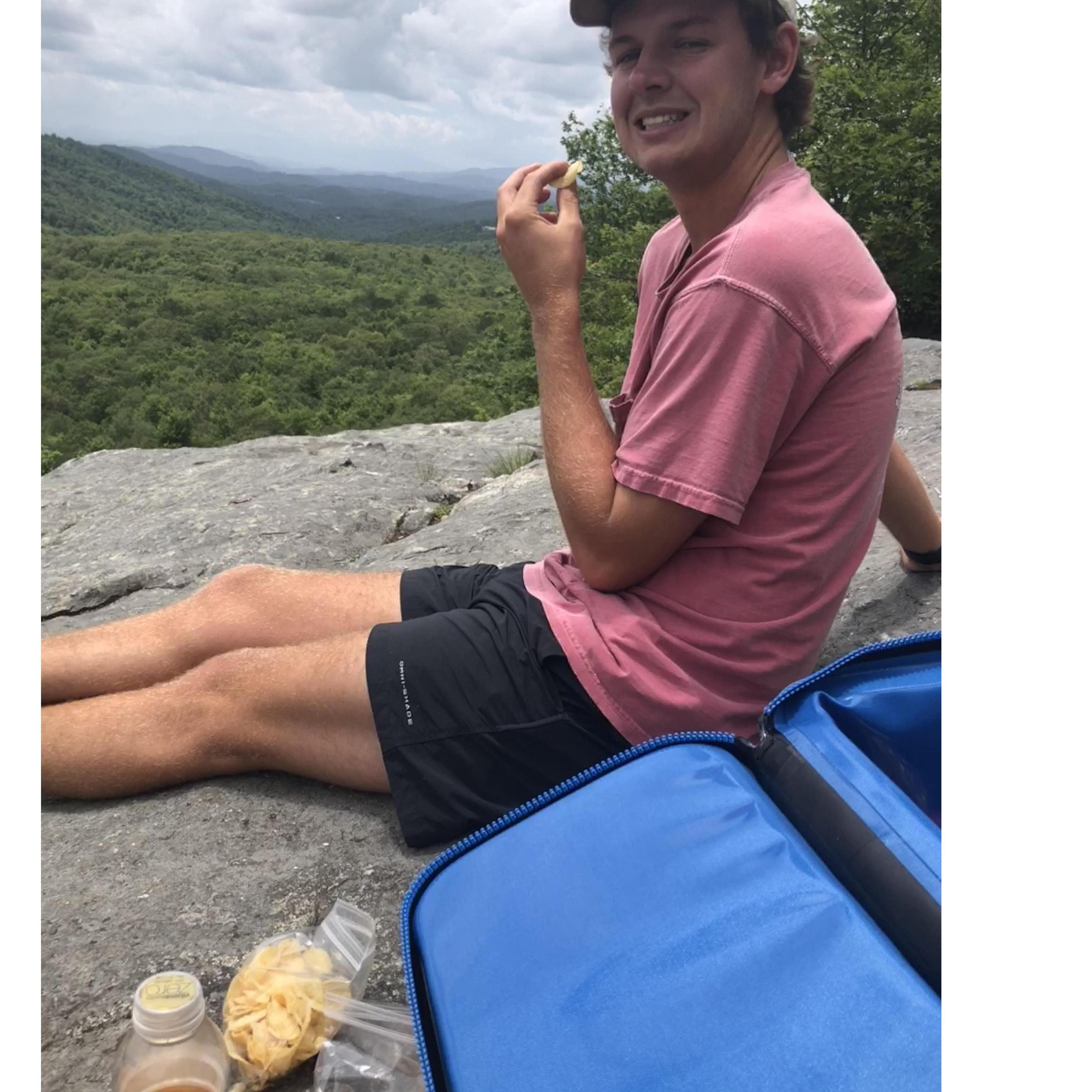 our first date back together up on Grandfather Mtn