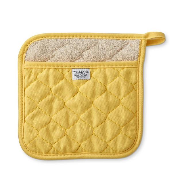 Williams Sonoma Solid Potholder, Lemon Yellow