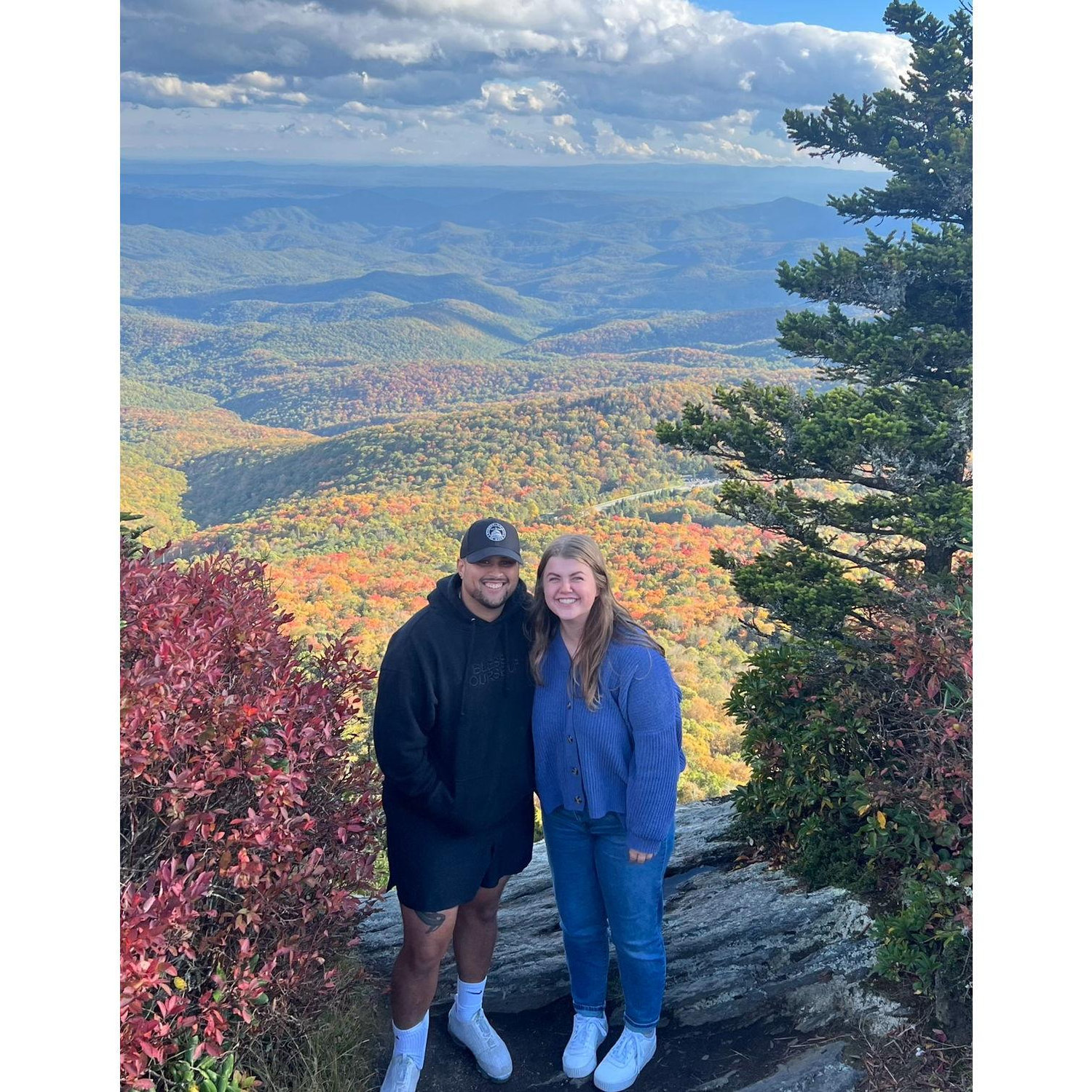 Our first trip together to Boone, NC to visit Eduardo's alma mater