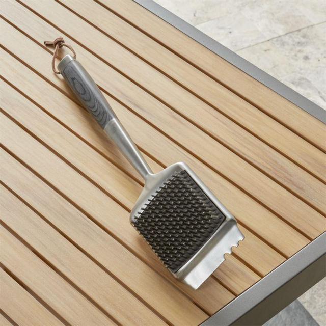 Wood Handled Grill Brush