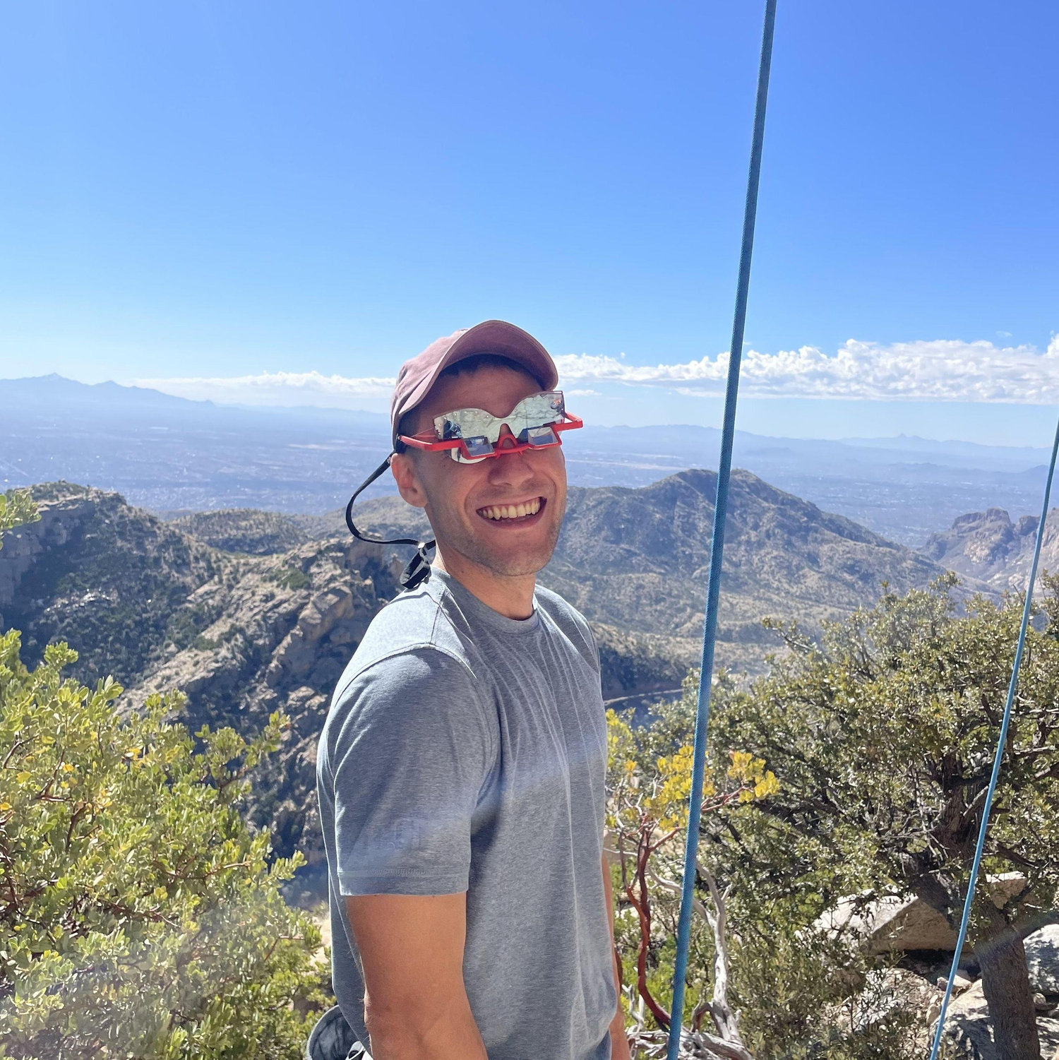 Our first climbing date on Mt. Lemmon.