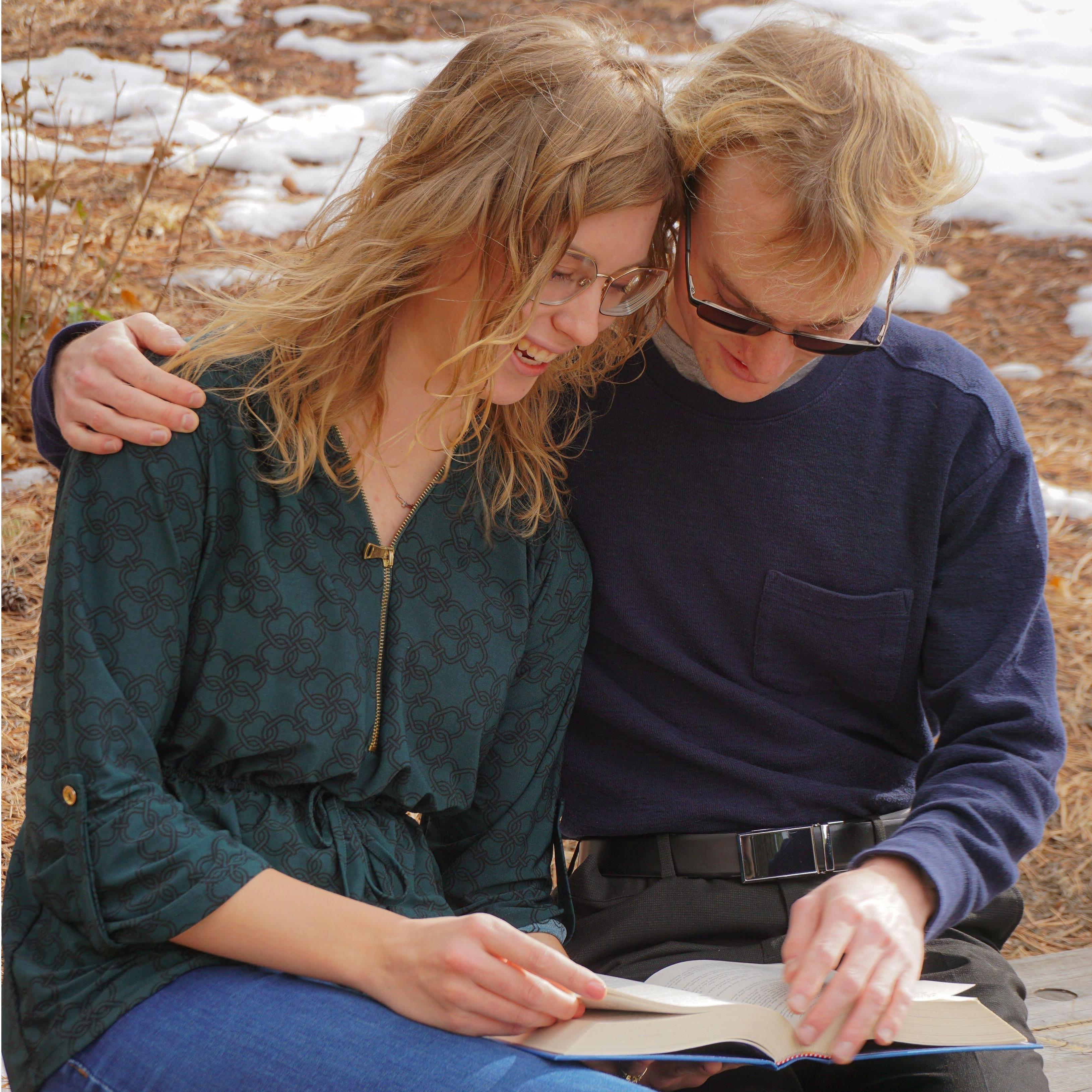 You can probably find us poring over a book together in a park