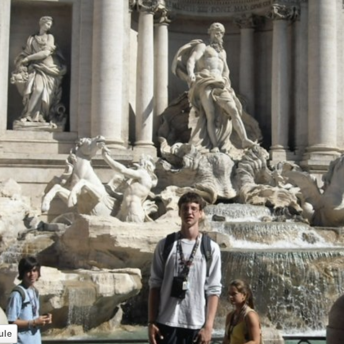 Troy and I at the Trevi fountain!