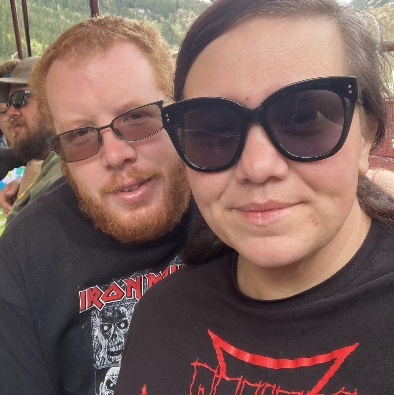 Our first anniversary, on the Georgetown Loop Railroad