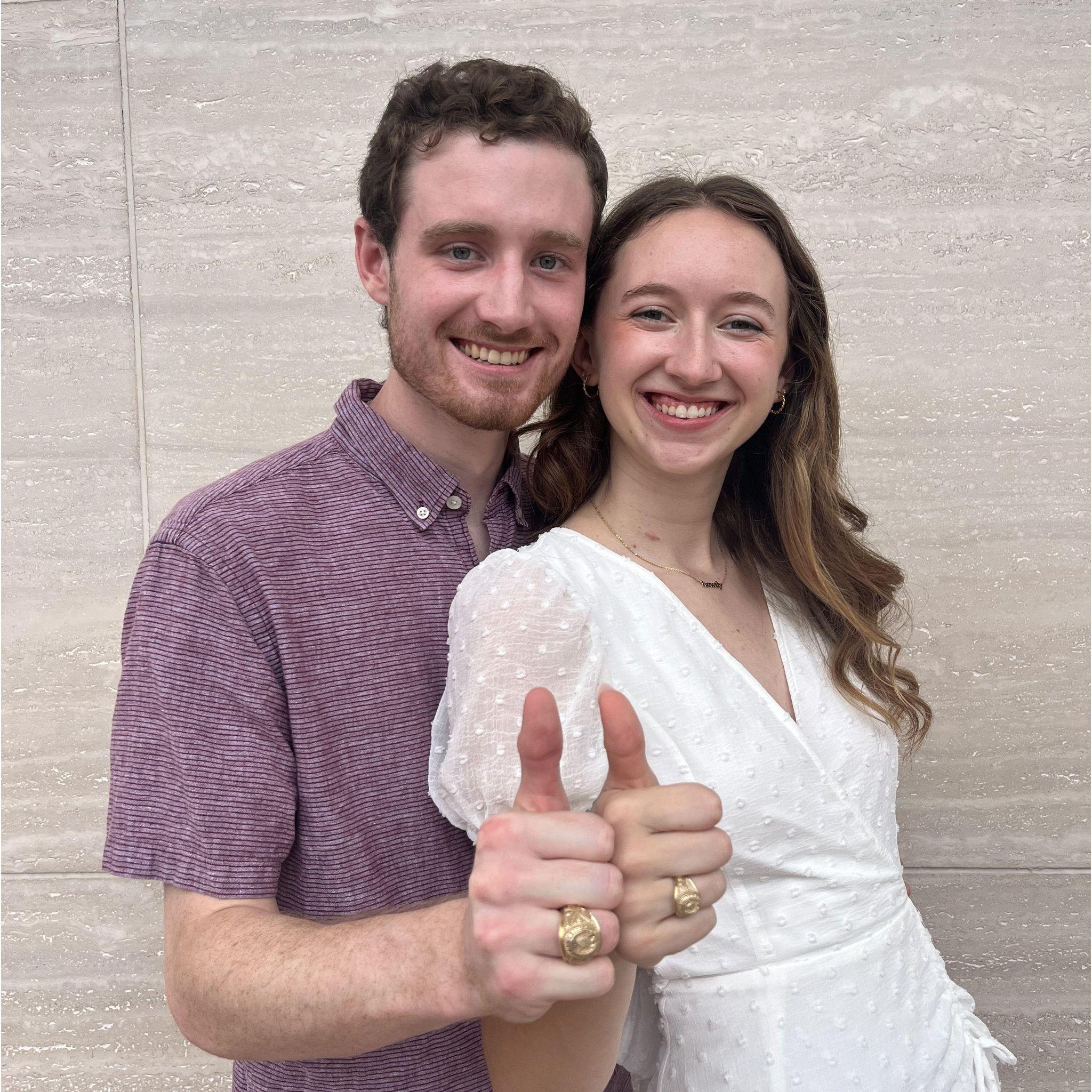 Aggie ring day! Whoop!