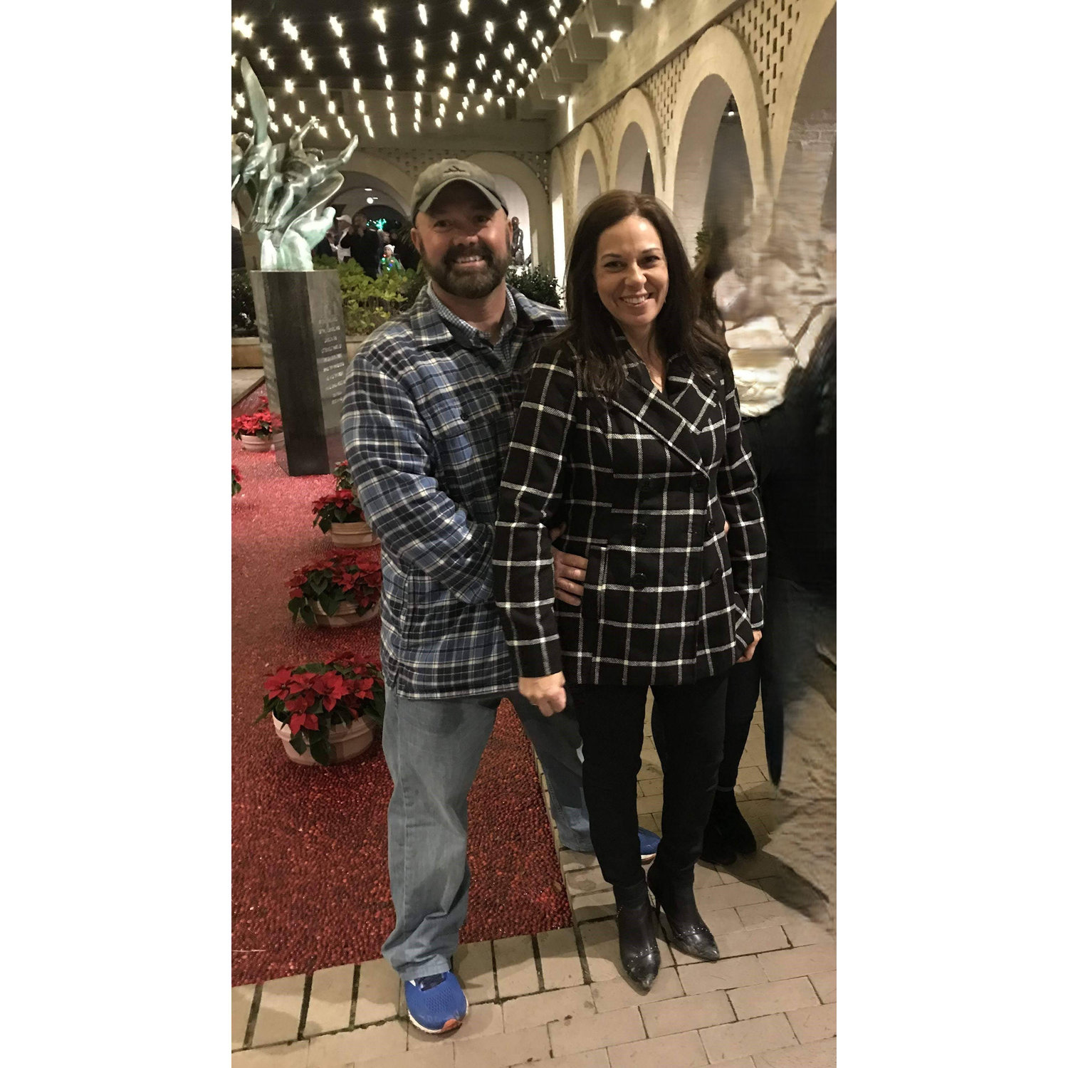 Our first date at Brookgreen Gardens. Shannon forgot to mention it was casual and a lot of walking! Of course, Angie wore heels.