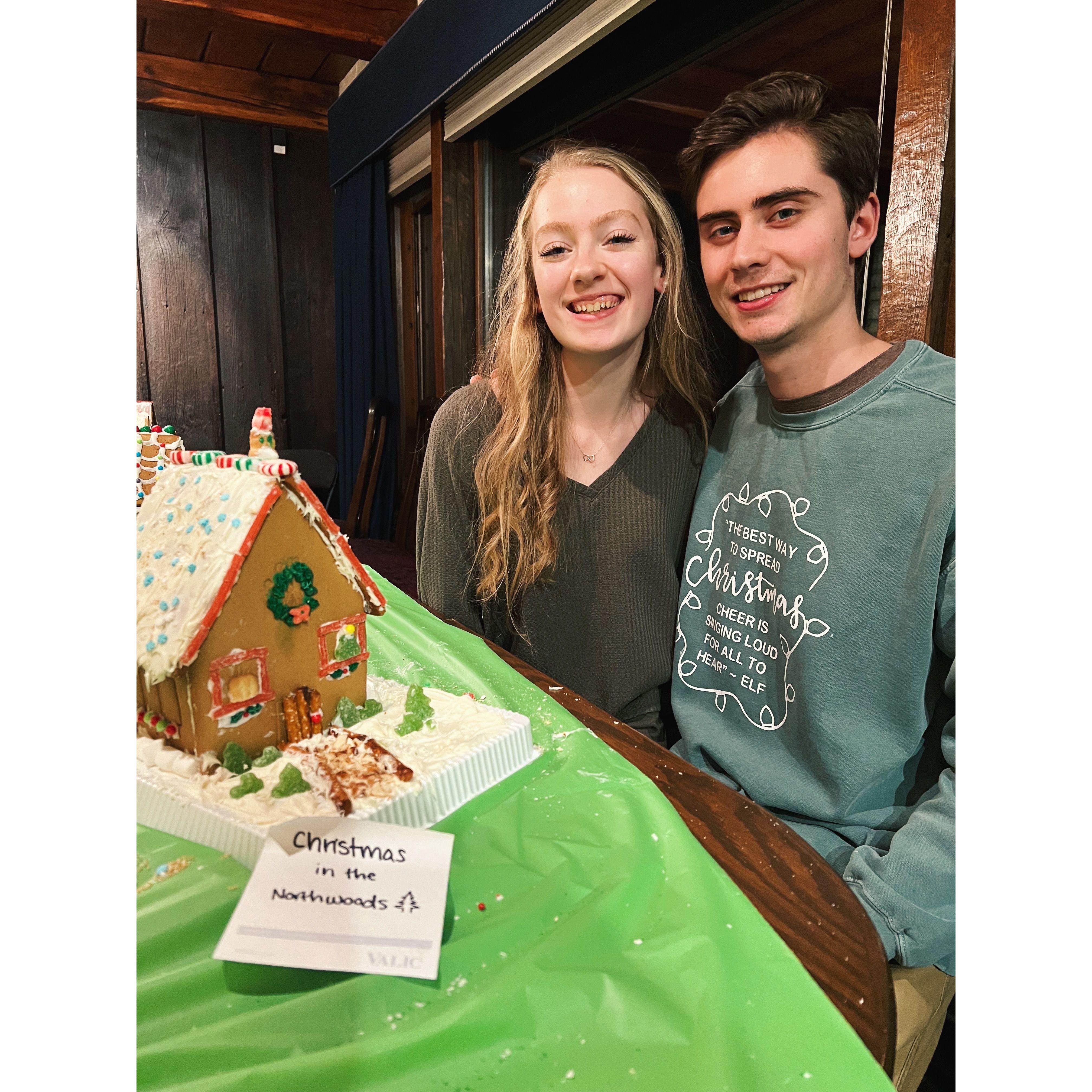 Gingerbread house-making party - December 2021