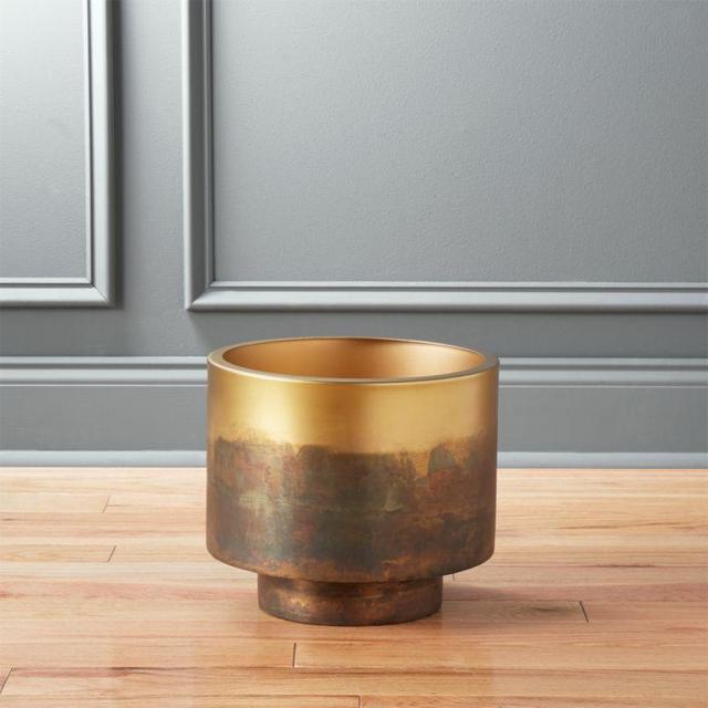 Sahara brass planter