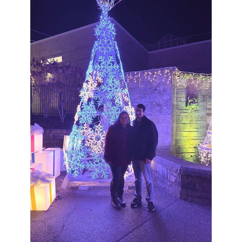 This was our first official photo together. Phipps Conservatory Winter Show, December 2019