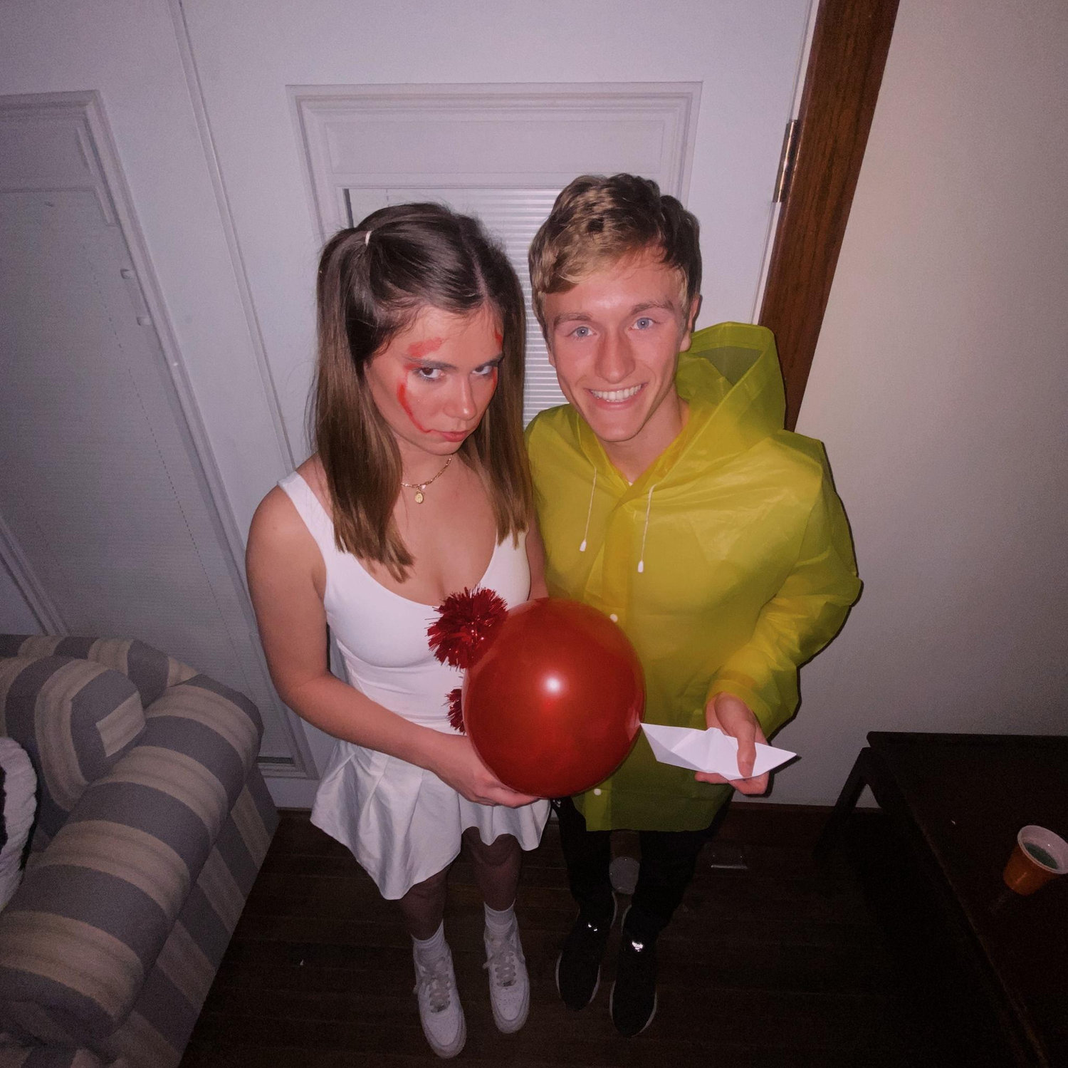 October 29, 2022. One of our favorite Halloween costumes, Georgie and Pennywise!