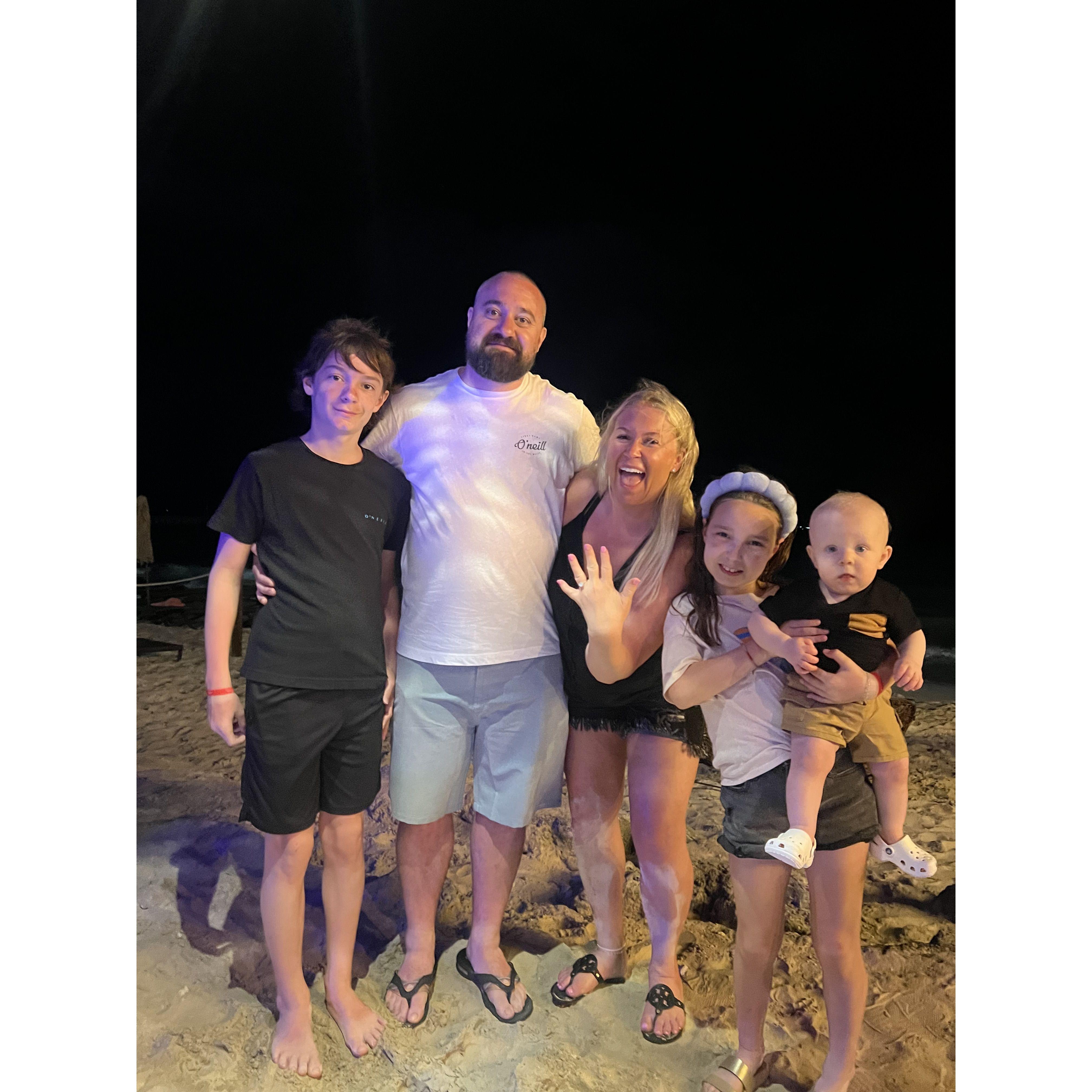 The night we got engaged!