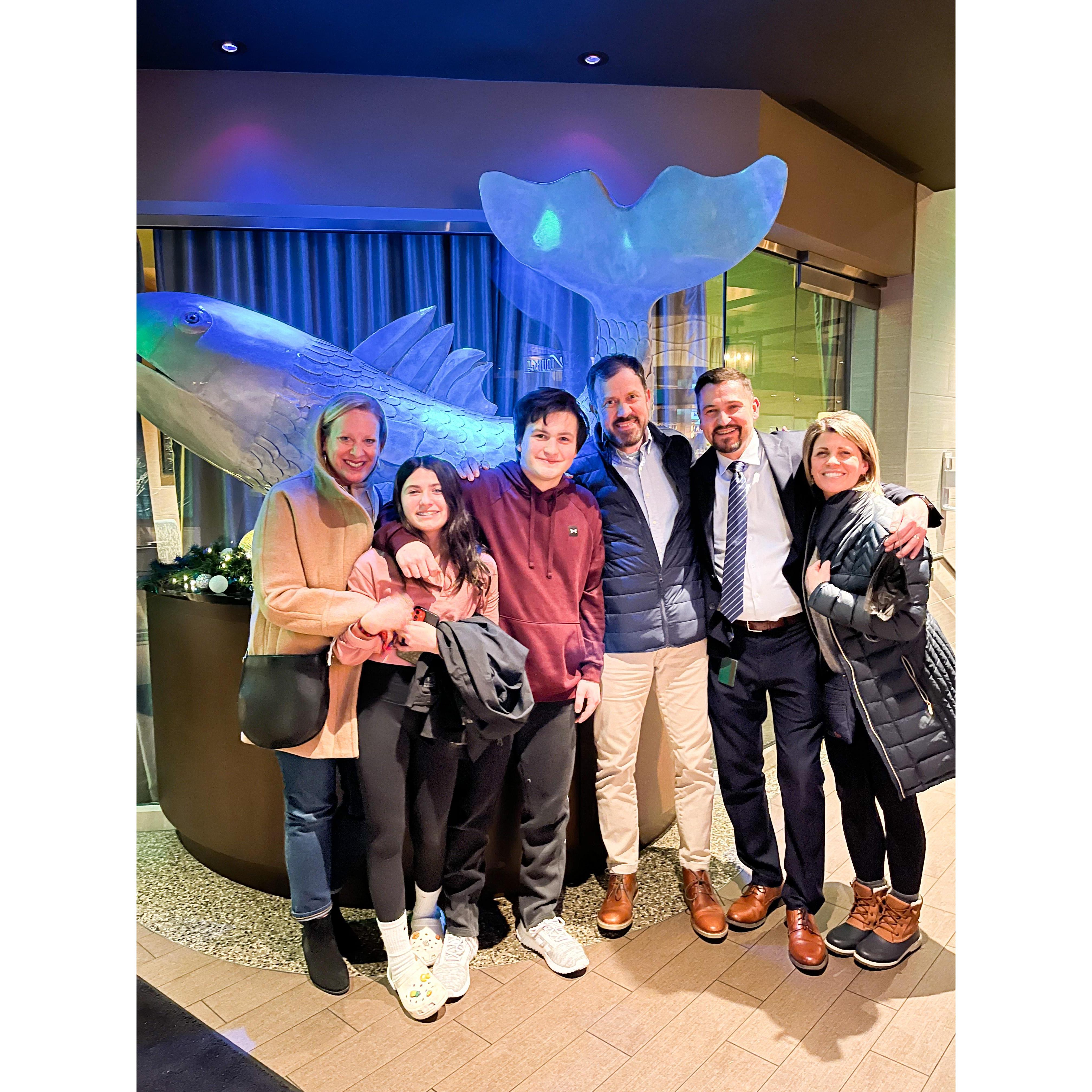 Family dinner in MA, Jan 2022