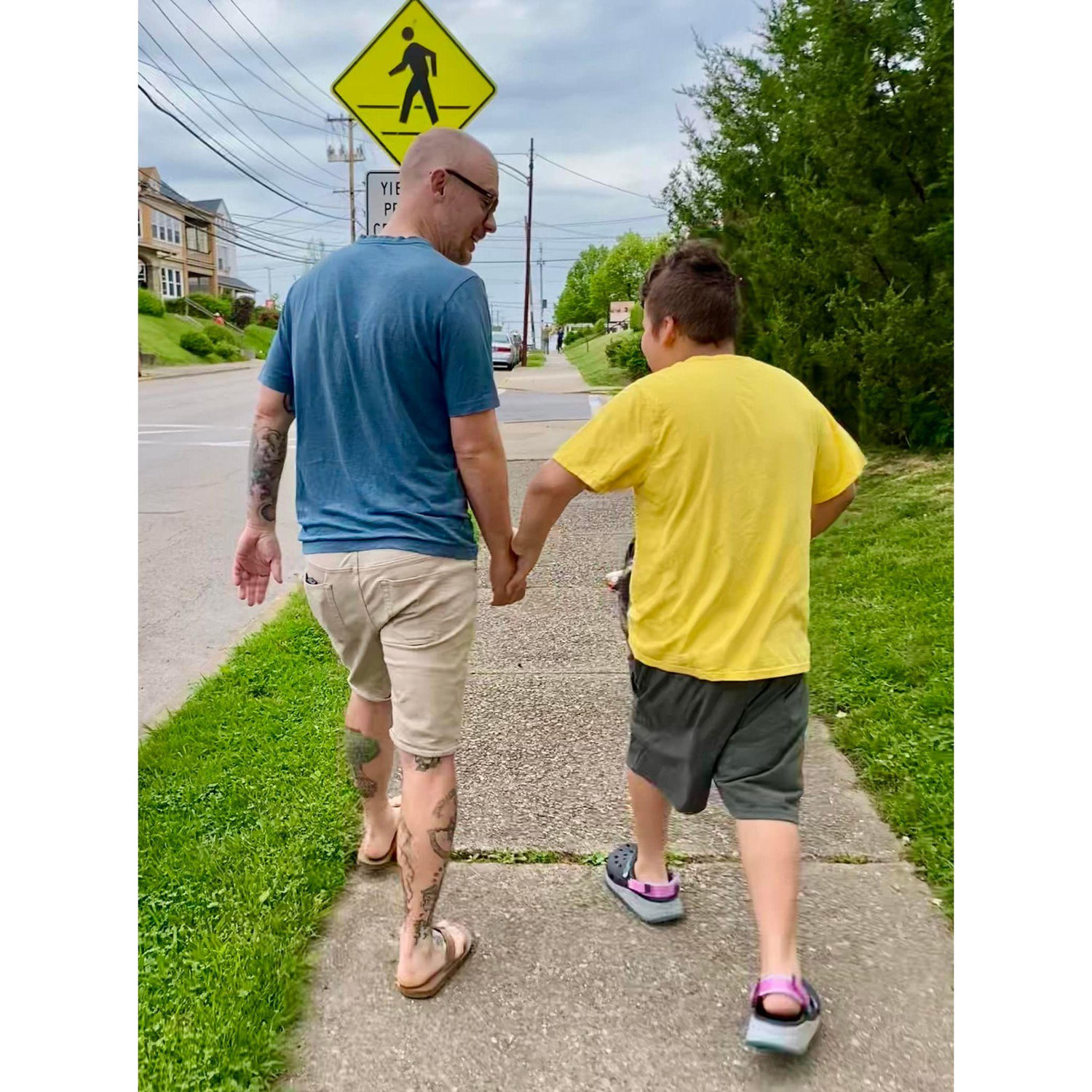 Always hold hands while strolling.