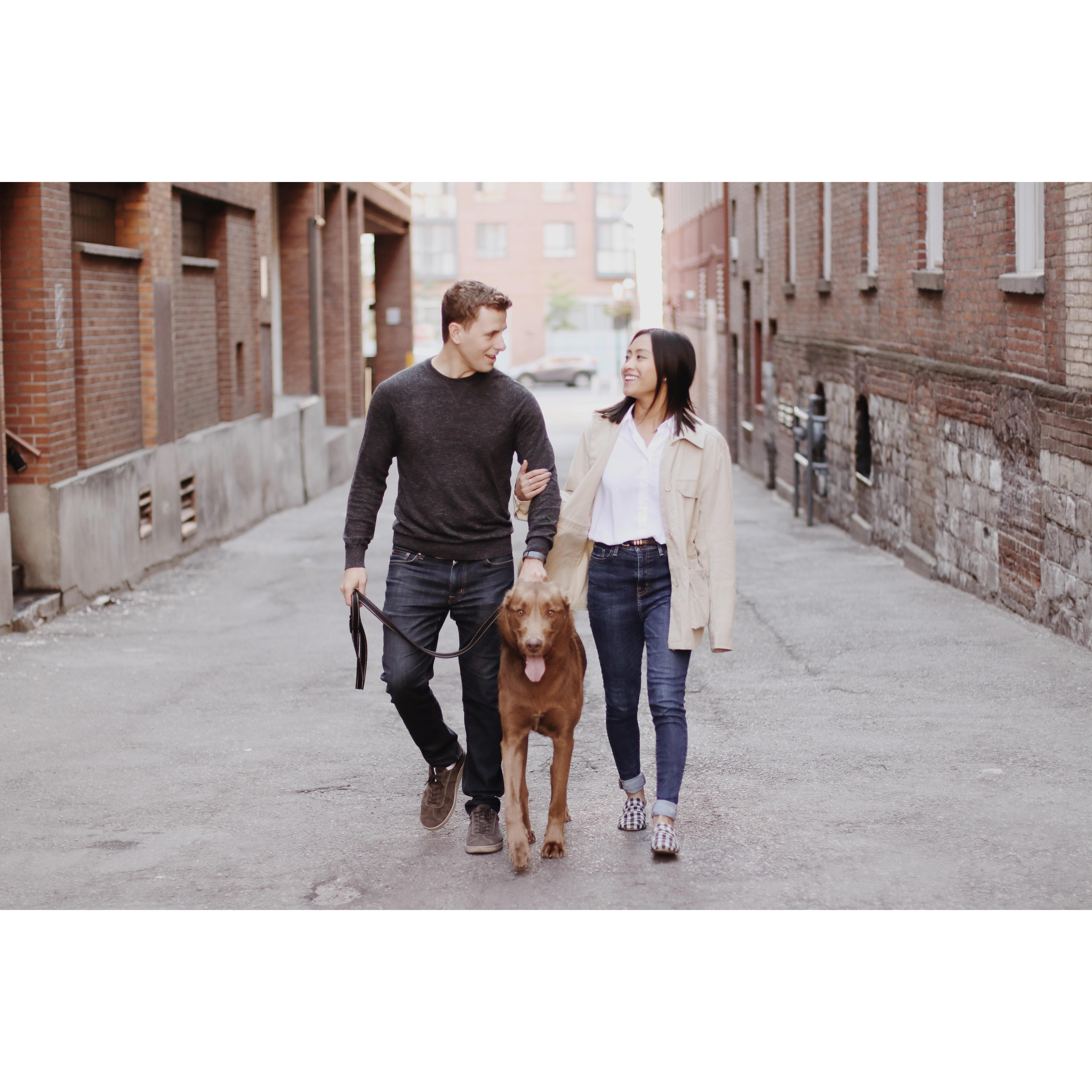 We bring our fur baby, Kylo, almost anywhere we can!