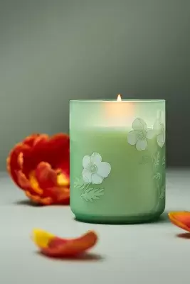 Eloise Floral Blue Poppy & Sage Floral Boxed Candle