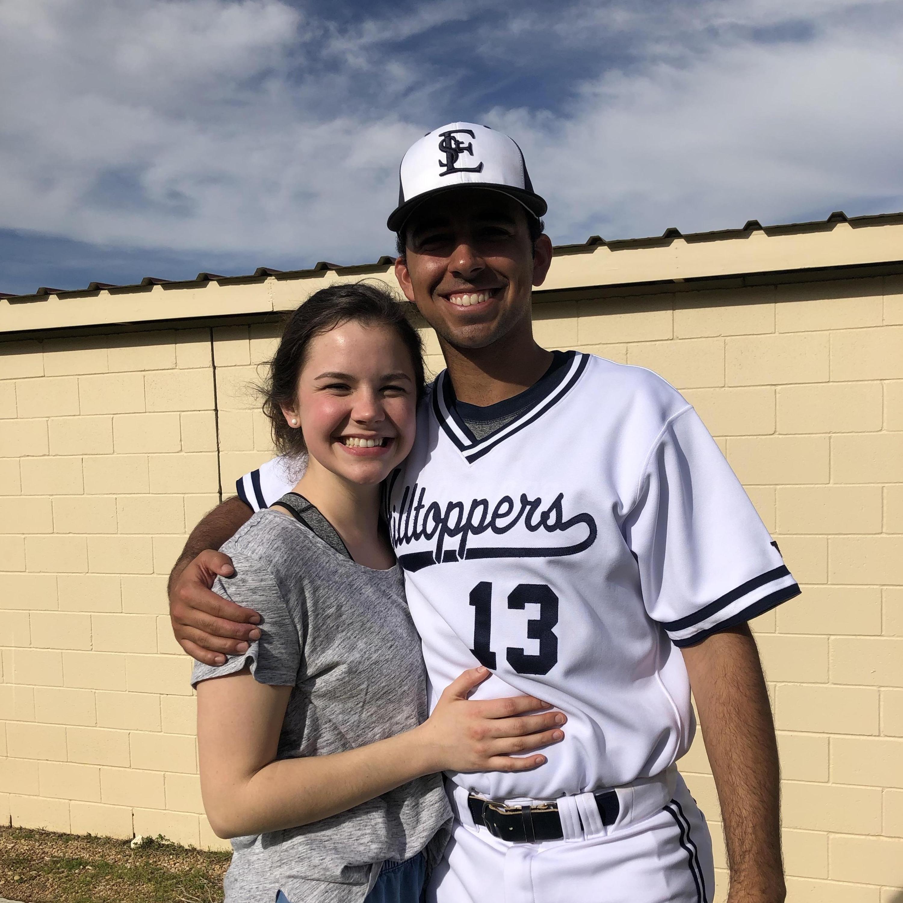 One of many days spent on the Hilltop cheering him on