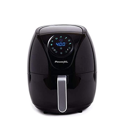 PowerXL Air Fryer Maxx, Special Edition 2021, Extra Hot Air Fry, Cook, Crisp, Broil, Roast, Bake,, High Gloss Finish, Black (7 Quart)