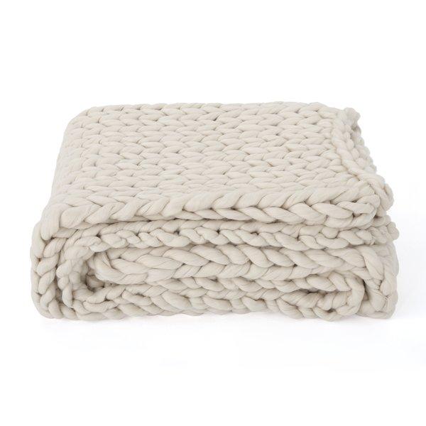Maysville Throw Blanket - Ivory