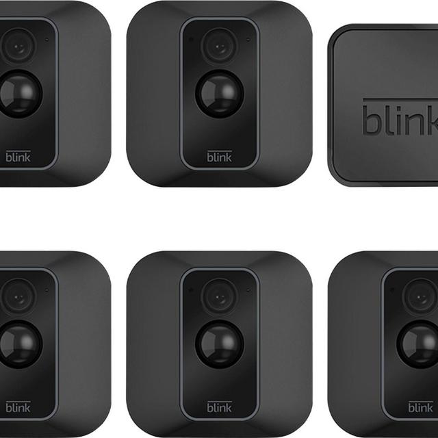 Blink - XT2 5-Camera Indoor/Outdoor Wire-Free 1080p Surveillance System - Black