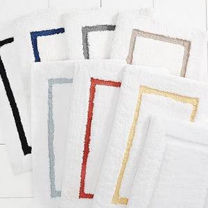 Morgan Memory Foam Bath Rug- Porcelain Blue