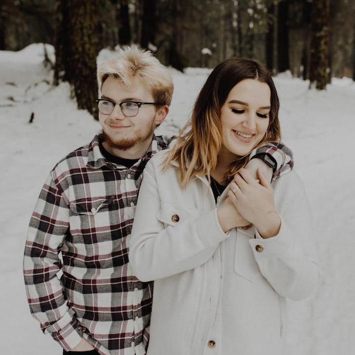Our engagement photos by Maddy Hedman taken at Lake Wenatchee <3