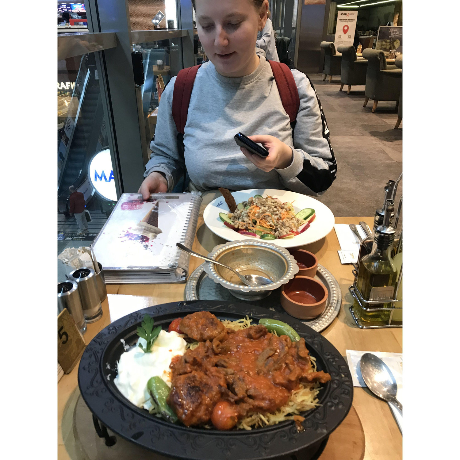 Are you enjoying your salad, dear?