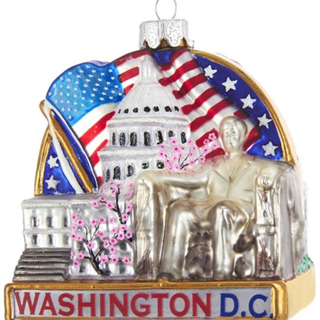 Kurt S. Adler Kurt Adler 3.7 Washington DC Cityscape Glass Ornament