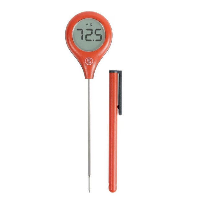 ThermoWorks ThermoPop 2 — Best Value Instant Read Thermometer - Cayenne Pepper Red