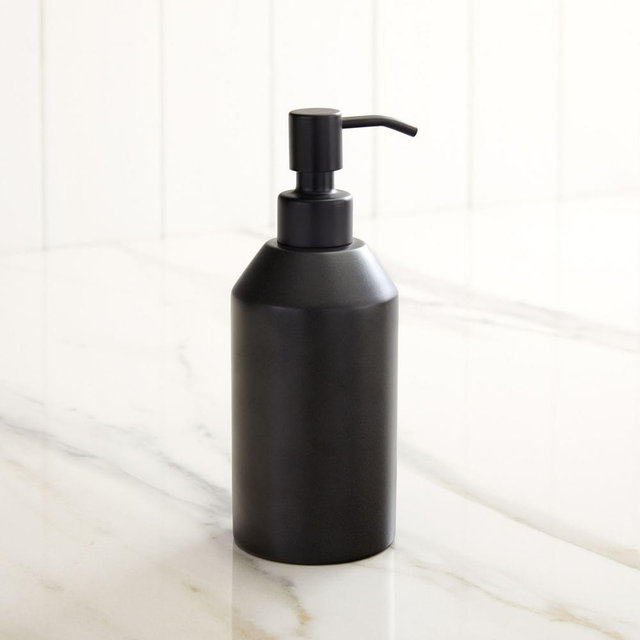 Caspian Bath Accessories, Soap Pump, Stainless Steel, Dark Bronze
