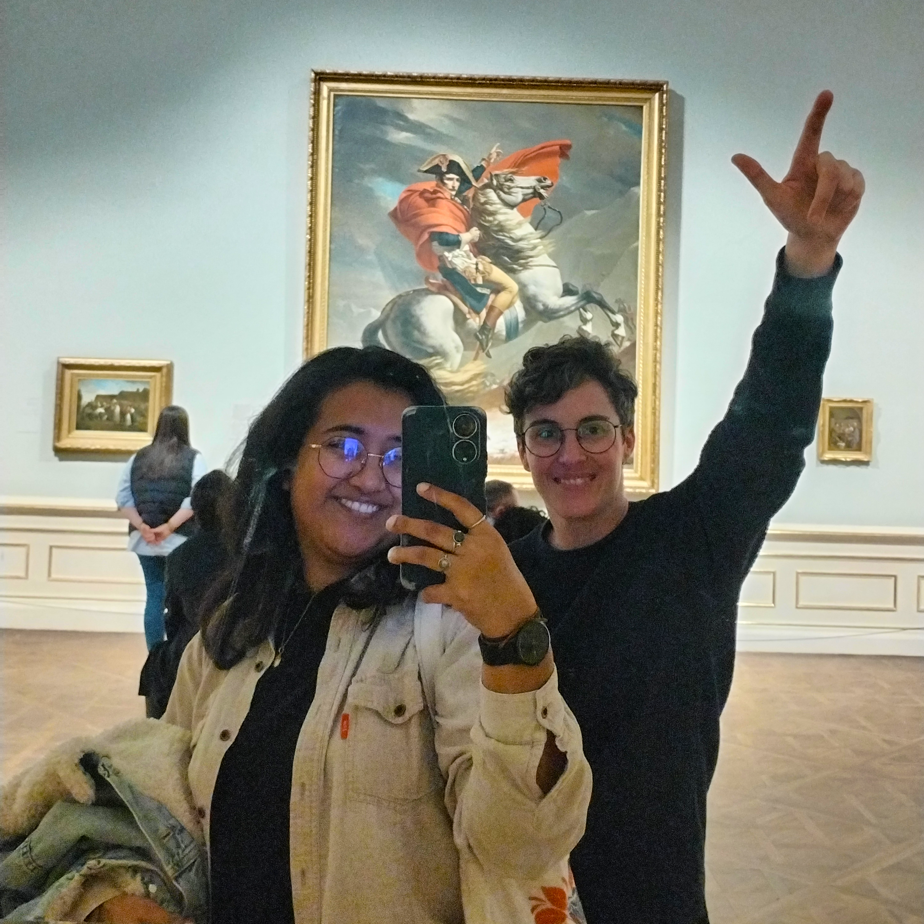 When we visited Bo in Vienna, we decided that posing like the classical paintings was the best way to spend our time in a fancy museum.
