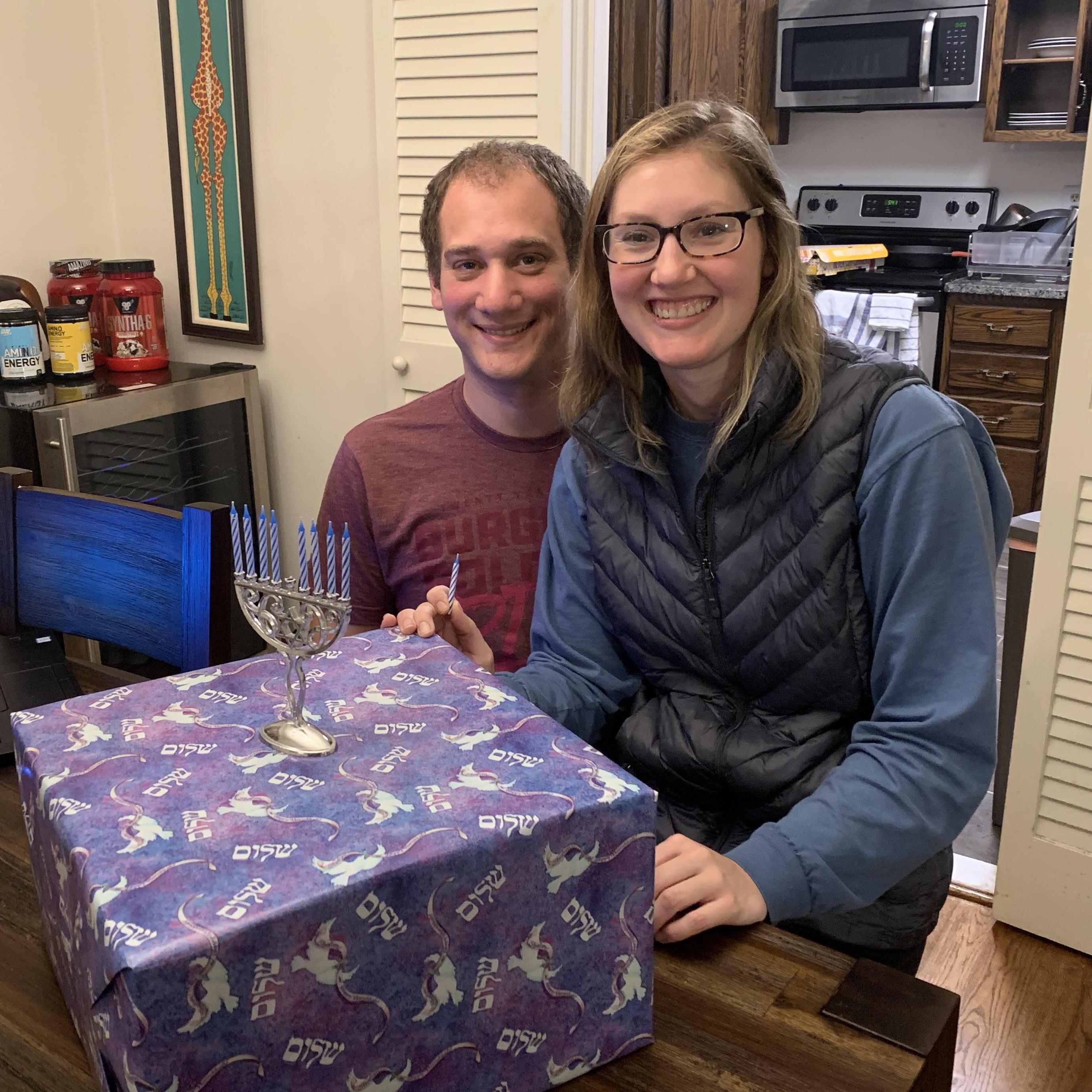 Mary Beth's first Hannukah